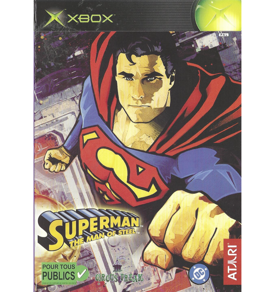 Xbox 1ere Superman The Man of Steel Cib