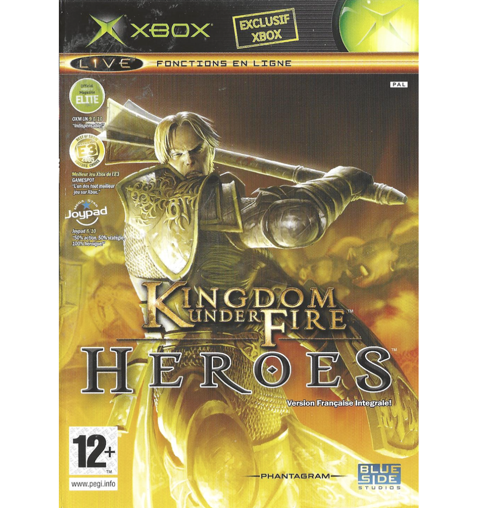 Xbox 1ere Kingdom Under Fire Heroes Cib
