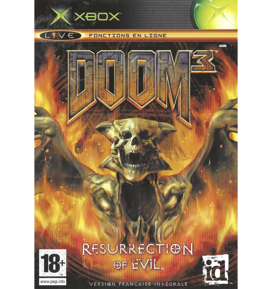 Xbox 1ere Doom Resurrection of Evil Cib