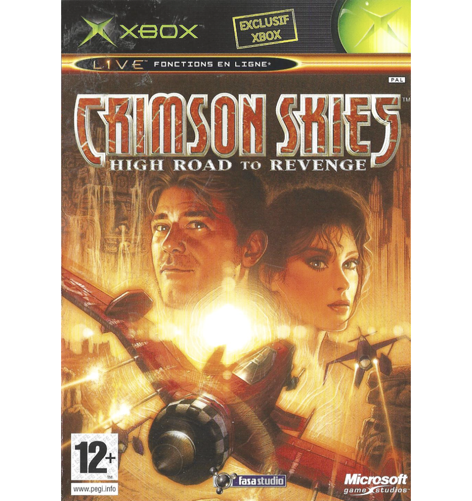 Xbox 1ere Crimson Skies High Road to Revenge Cib