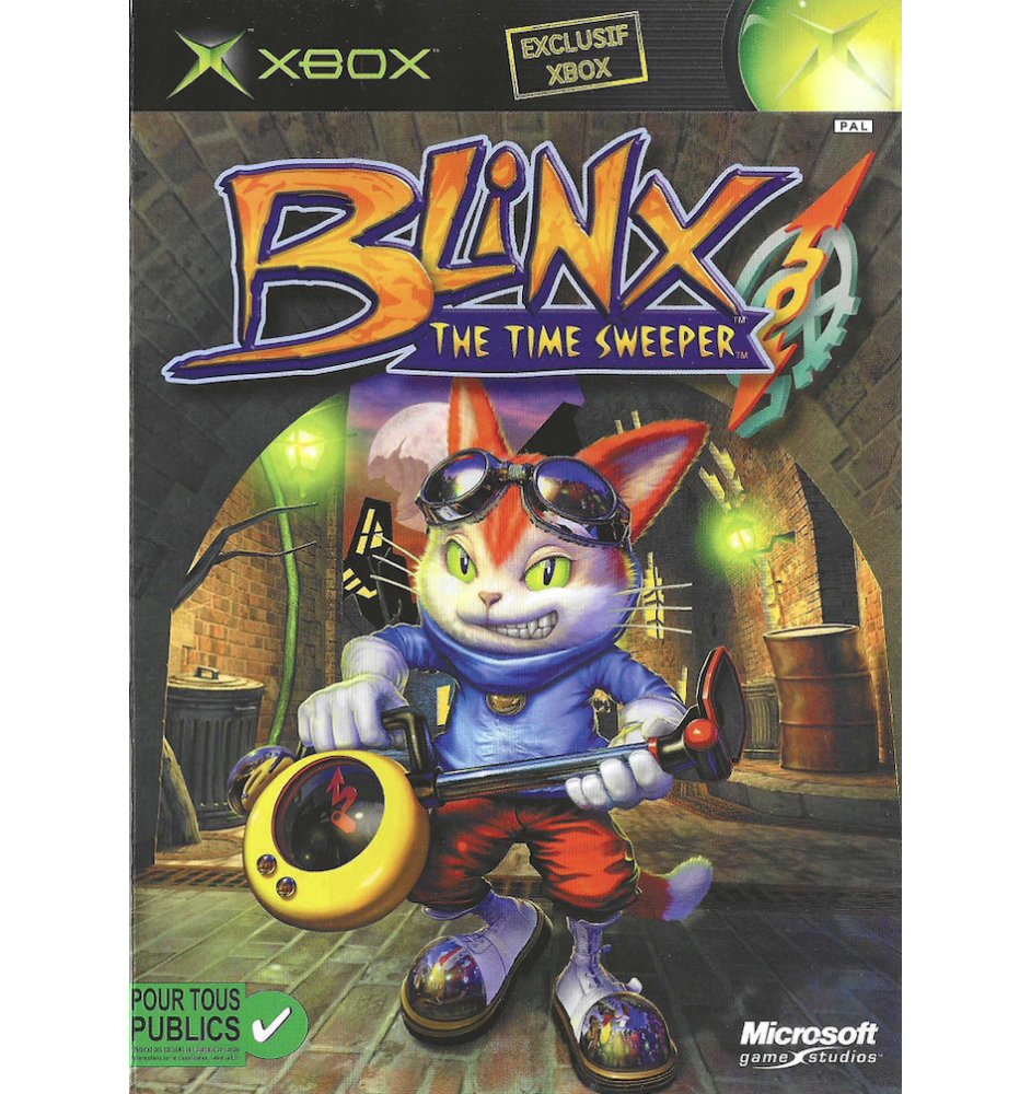Xbox 1ere Blinx The Time Sweeper Cib