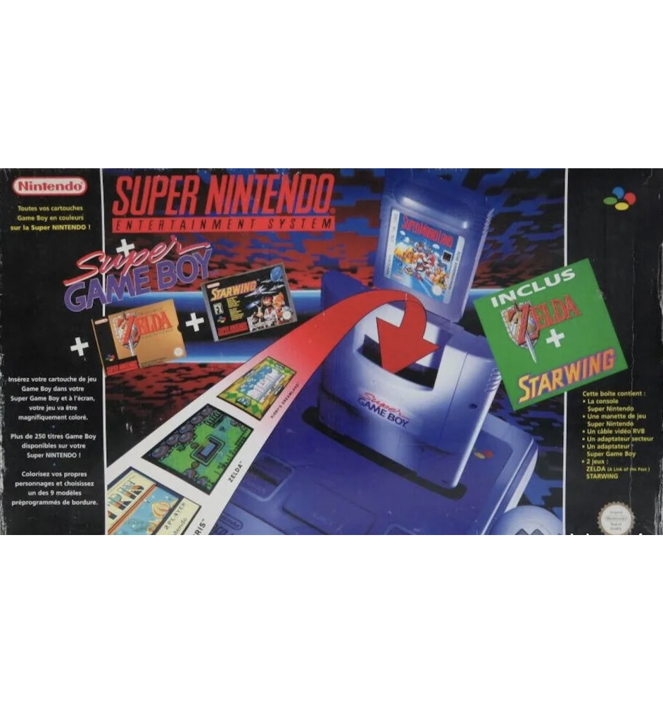 Console Snes Pack Zelda Et Starwing Cib