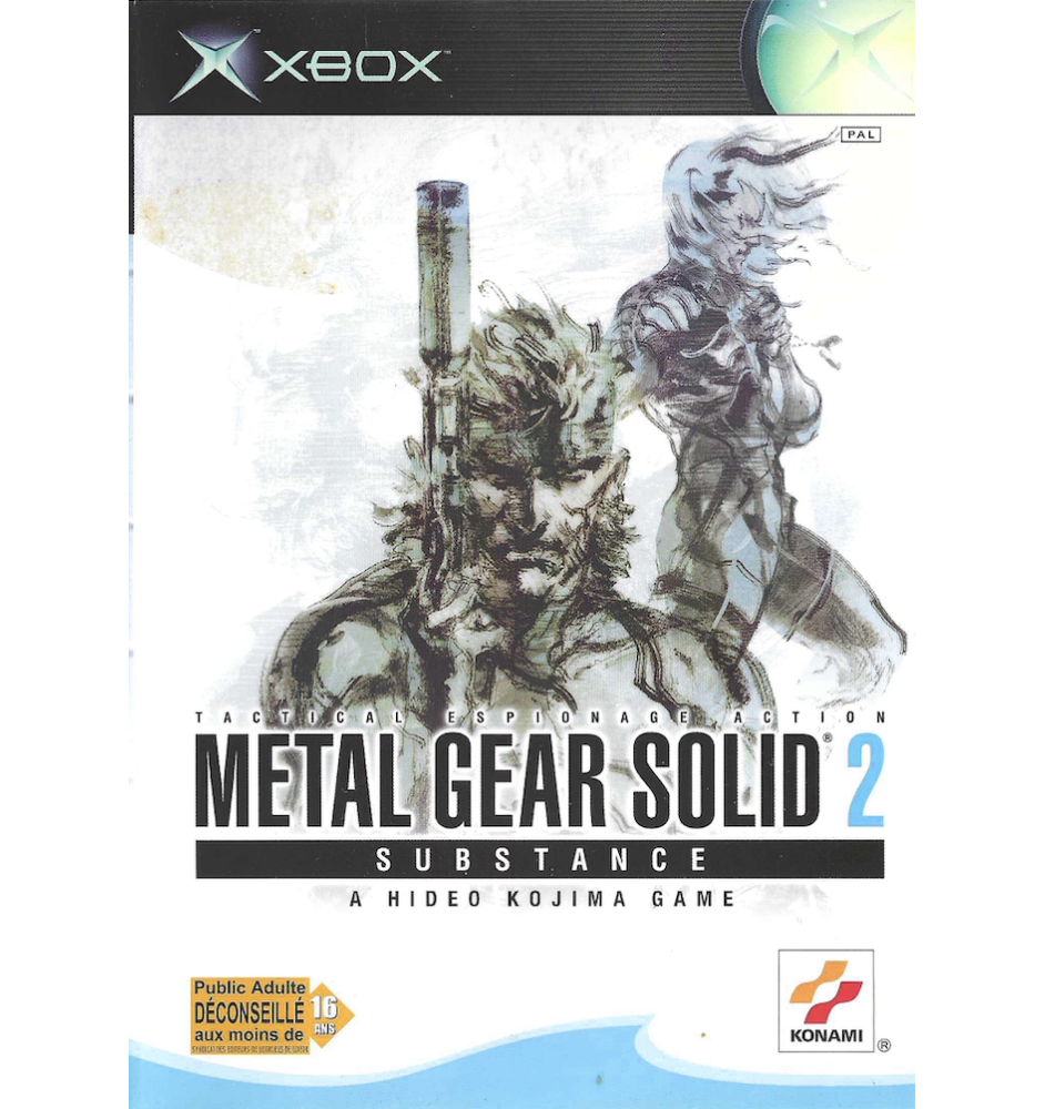Xbox 1ere Metal Gear Solid 2 Substance Cib