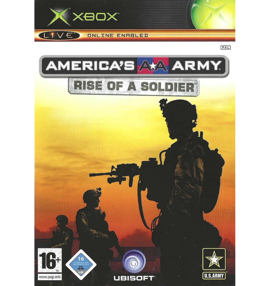Xbox 1ere America's Army Rise Of a Soldier Cib