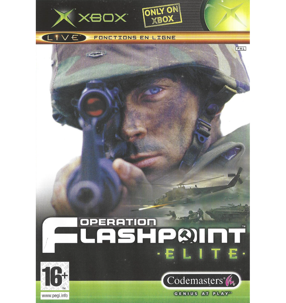XBOX 1ere Opération Flashpoint Elite cib