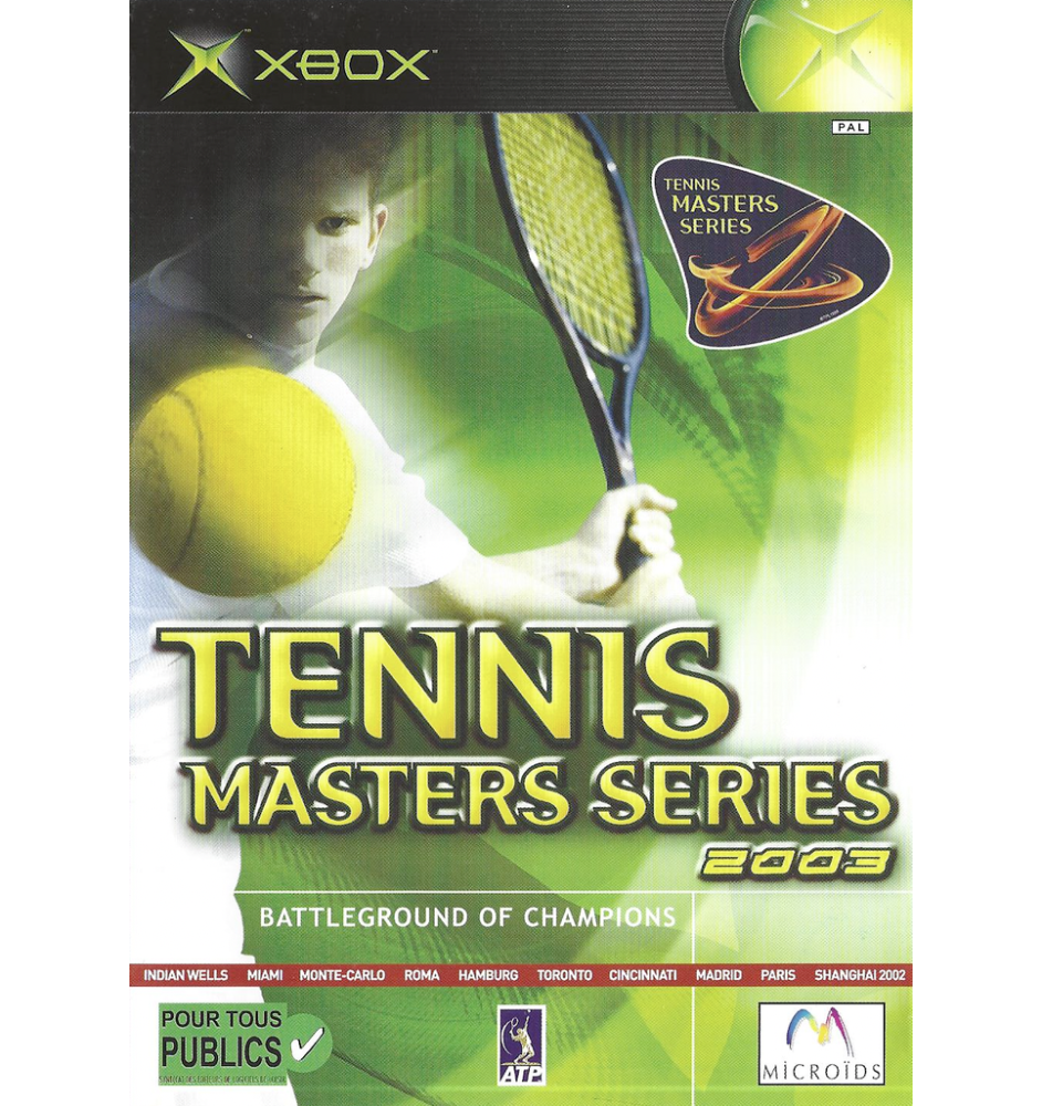 Xbox 1ere Tennis Masters Series 2003 Cib
