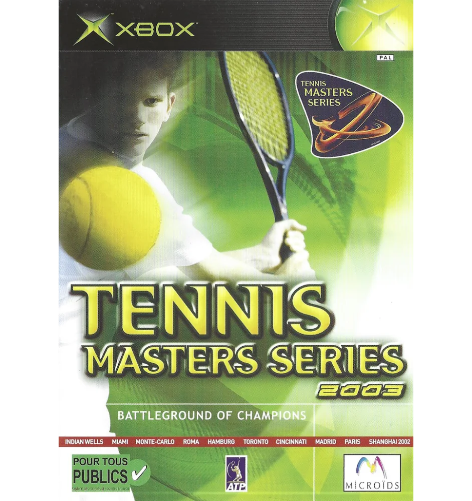 Xbox 1ere Tennis Masters Series 2003 Cib