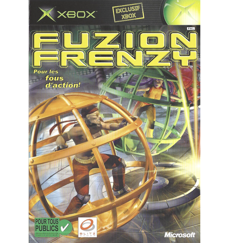 Xbox 1ere Fuzion Frenzy Cib