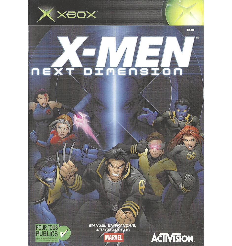Xbox 1ere X-men Next Dimension Cib