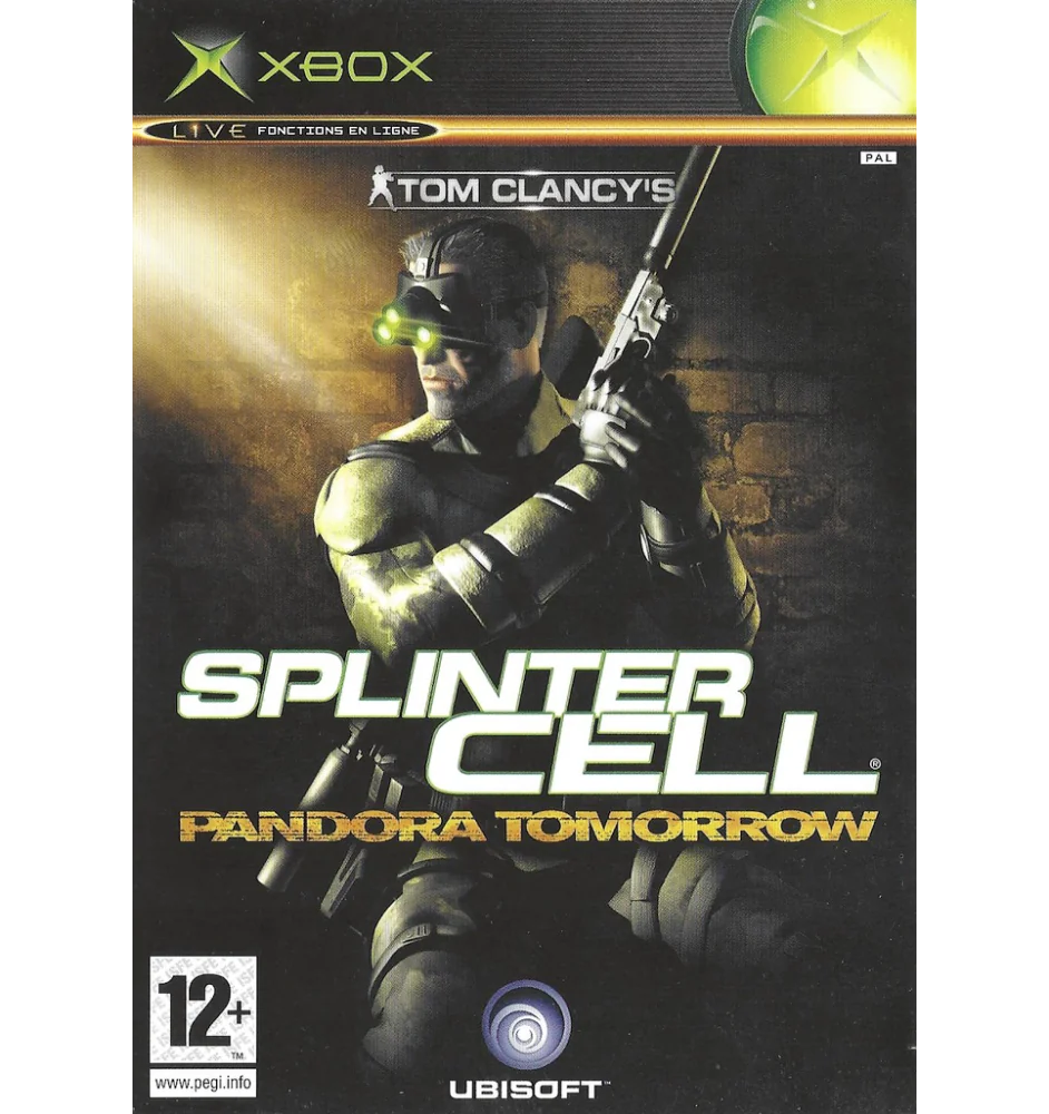 Xbox 1ere Splinter Cell Pandora Tomorrow Sn
