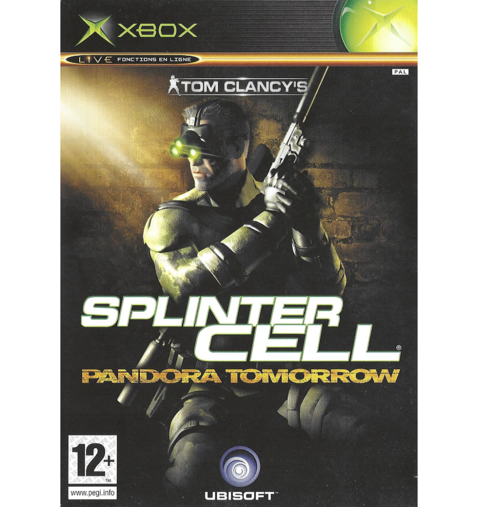 copy of Xbox 1ere Splinter Cell Pandora Tomorrow Sn