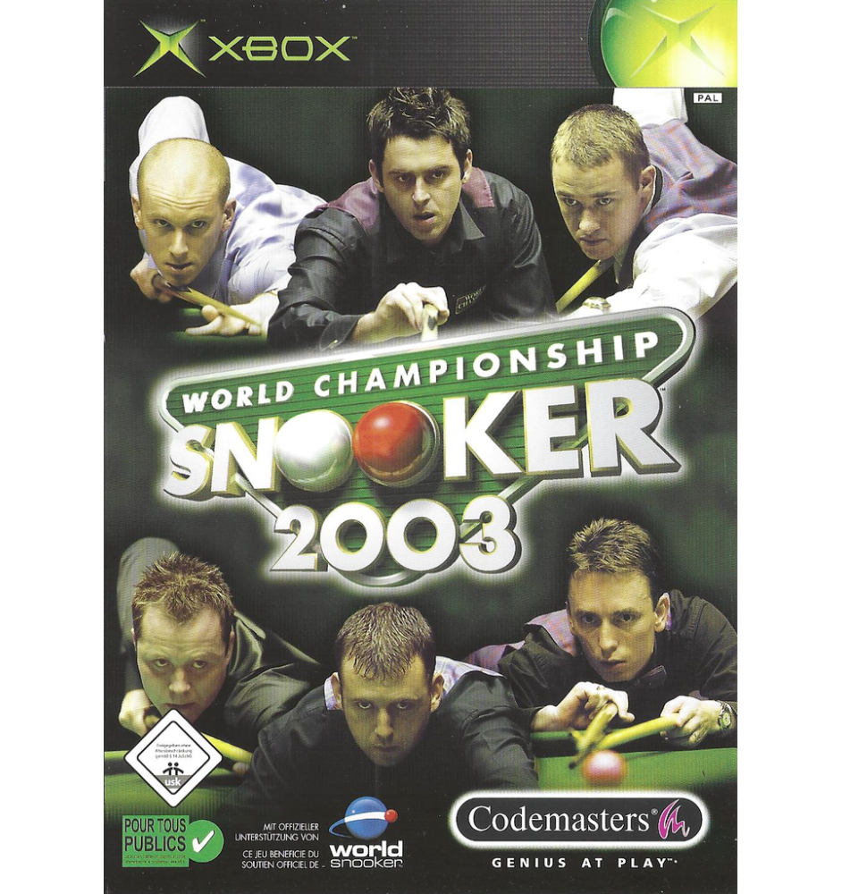 Xbox 1ere Snooker 2003 cib