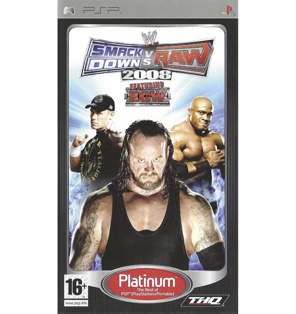 PSP Smackdown Vs Raw 2008 Plat Cib