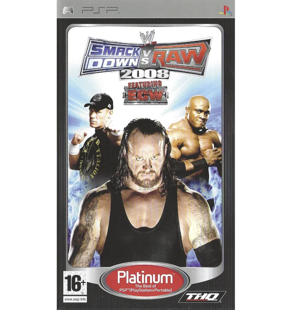 PSP Smackdown Vs Raw 2008 Plat Cib