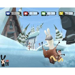 WII Rayman The Lapins Cretins Show Cib