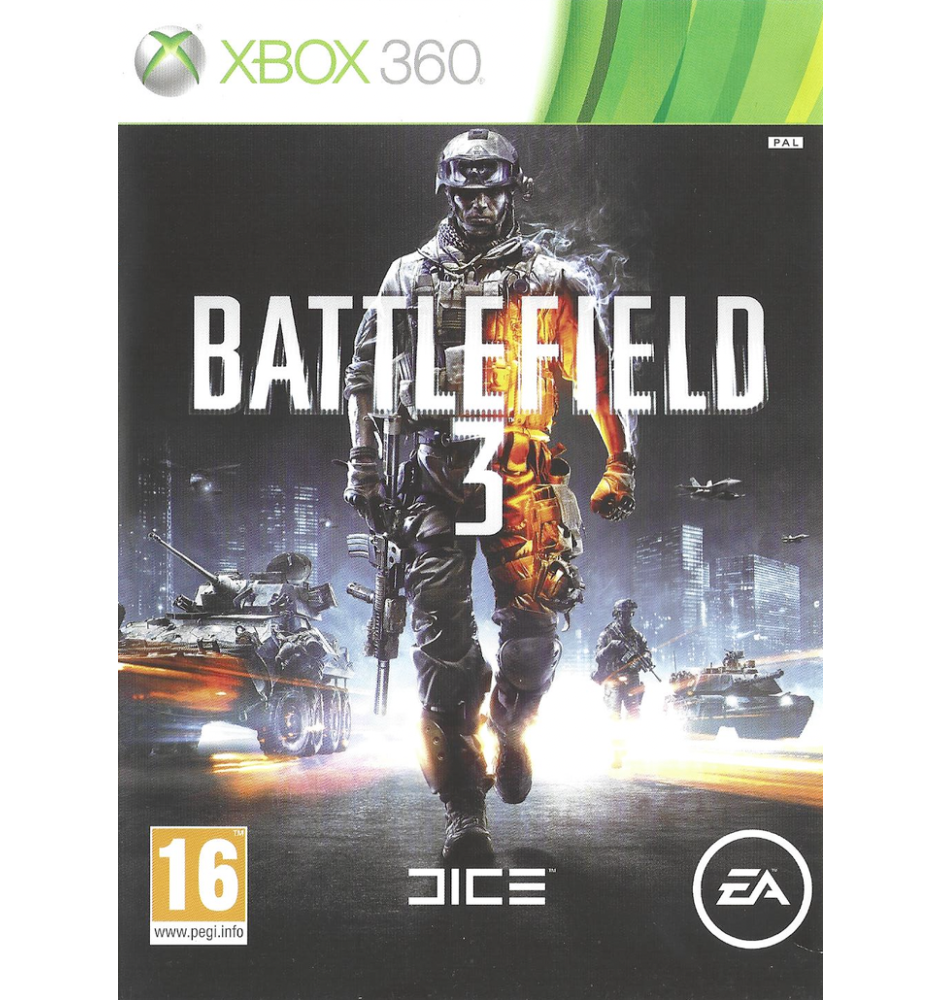Xbox 360 Battlefield 3 Sn
