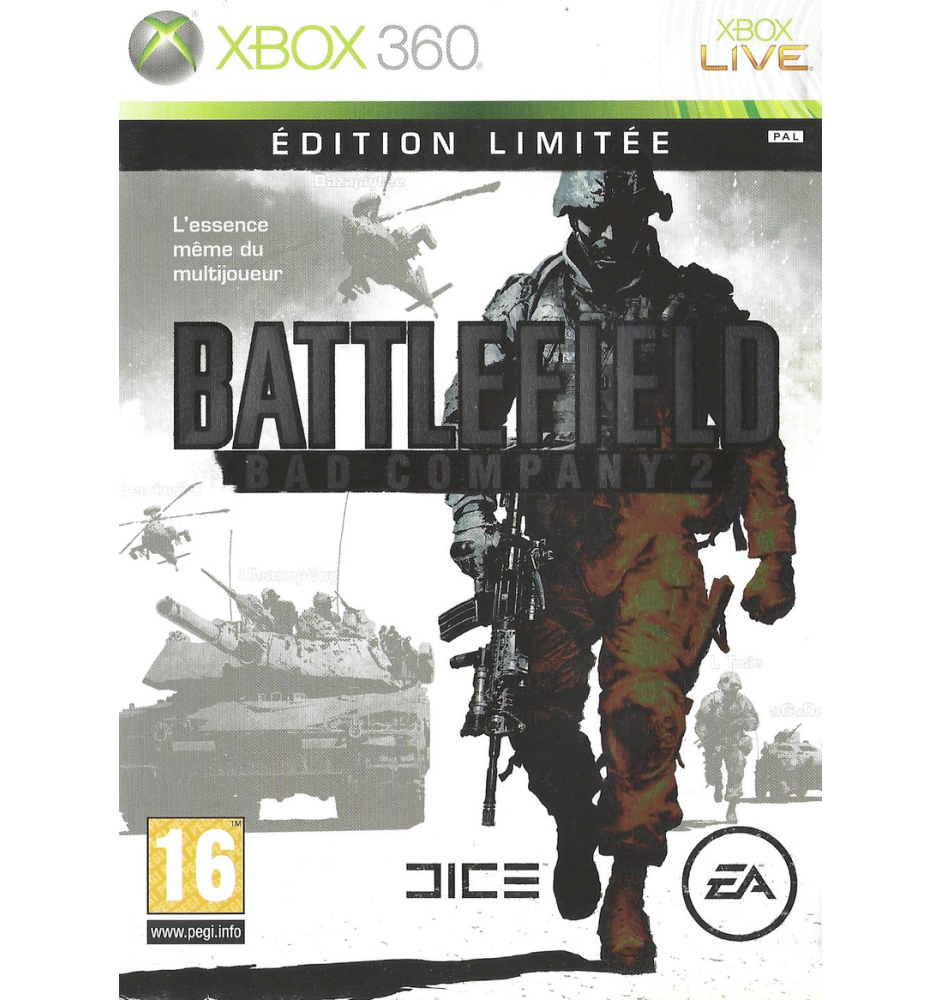 Xbox 360 Battlefield Bad Company 2 edition limitée Cib