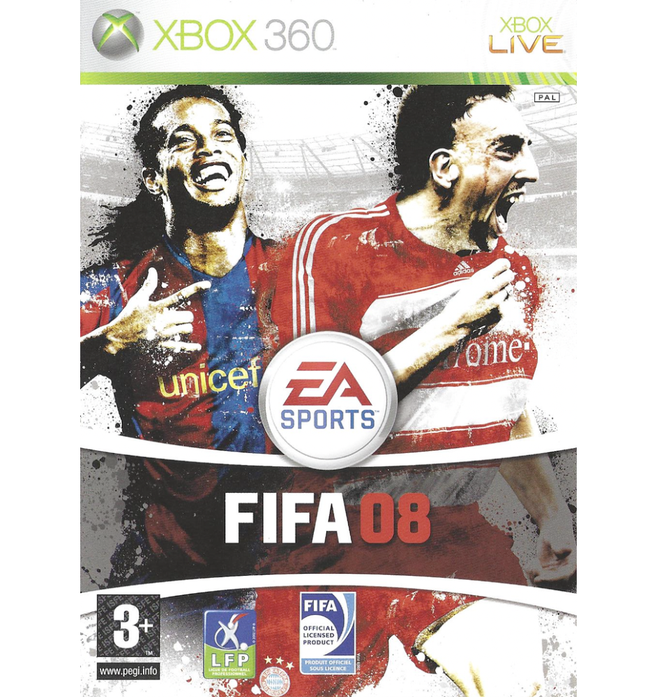 Xbox 360 fifa 08 sn