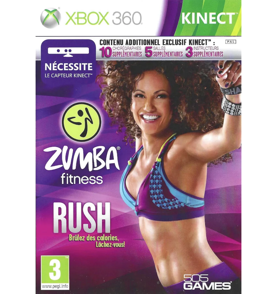 Xbox 360 Kinect Zumba Fitness Rush Cib