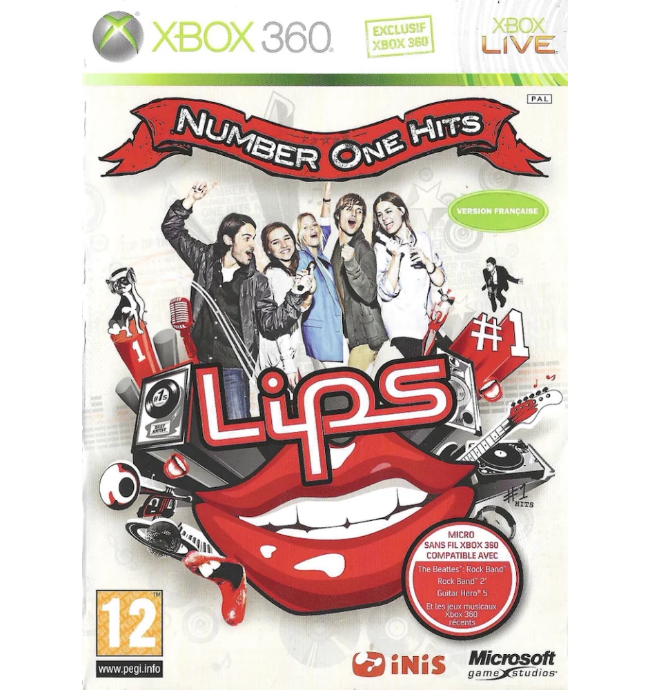 Xbox 360 Number One Hits Lips Cib