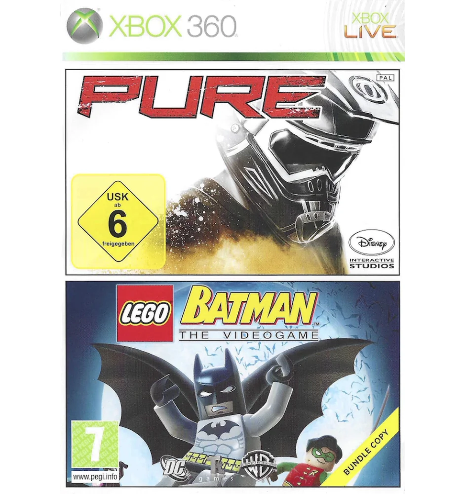 Xbox 360 Pure Et Lego Batman Cib Bundle Copy