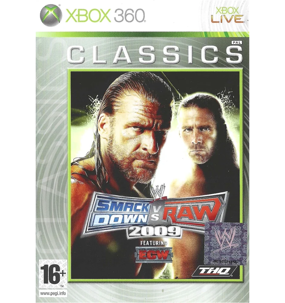 Xbox 360 smackdown vs raw 2009 Classics Cib