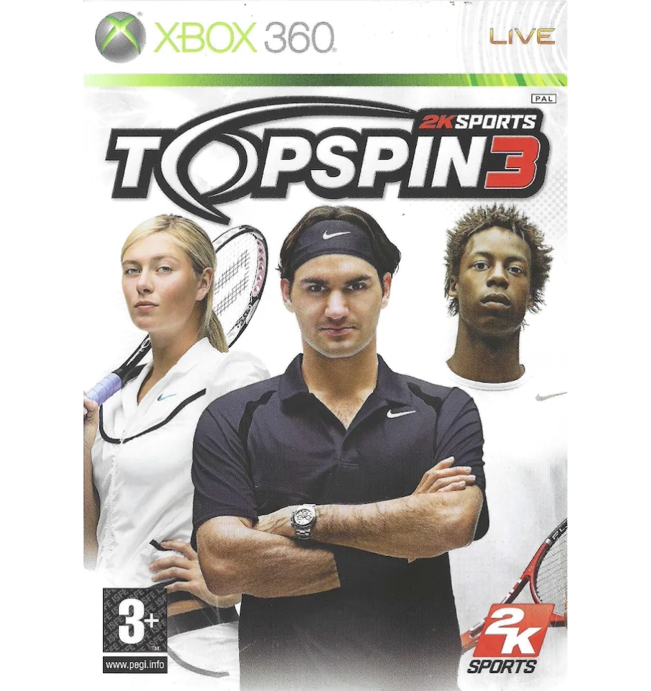 Xbox 360 Top Spin 3 Sn