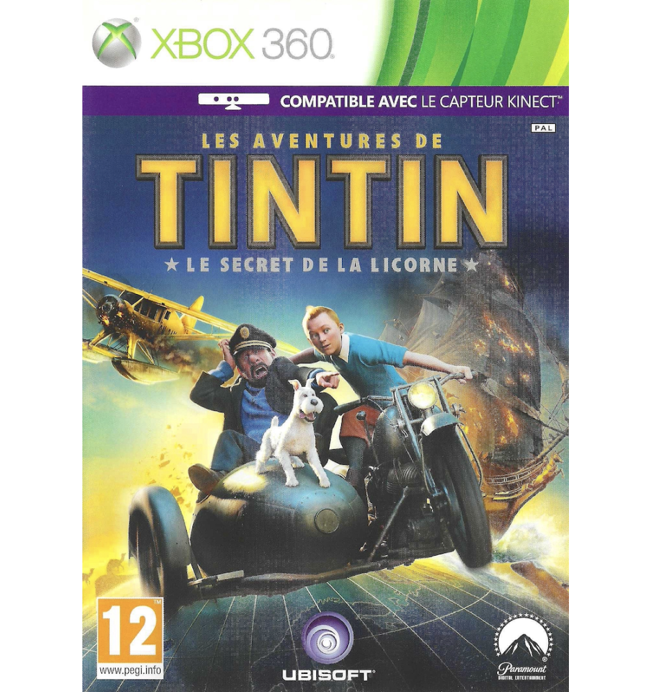 Xbox 360 Tintin Le Secret De La Licorne Cib