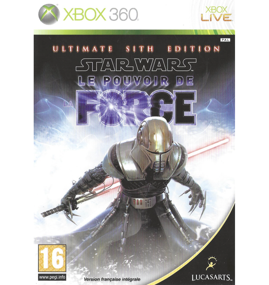 Xbox 360 Star Wars Le Pouvoir De La Force Ultimate Sith Edition Cib