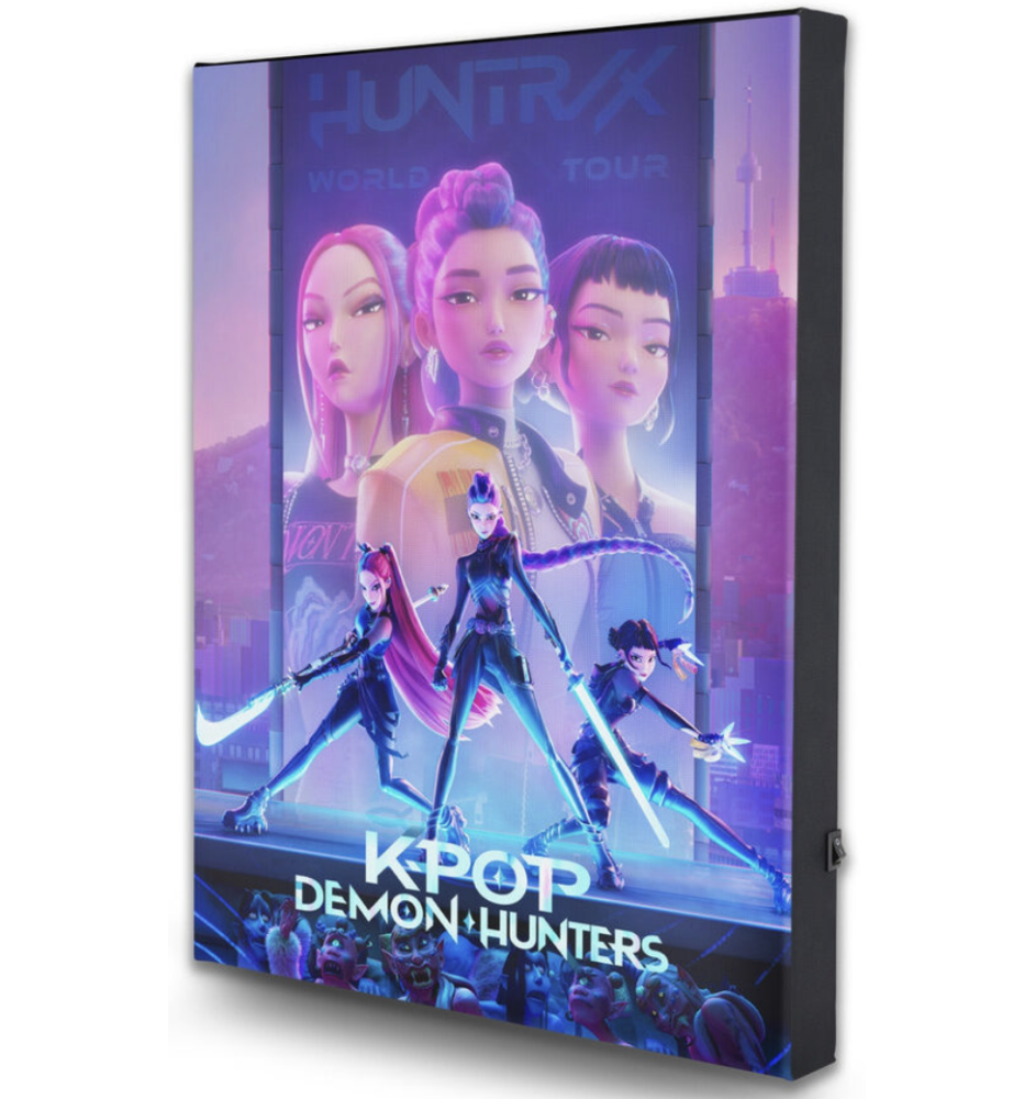 K-Pop Demon Hunters Huntrix Cadre Lumineux 40x30cm