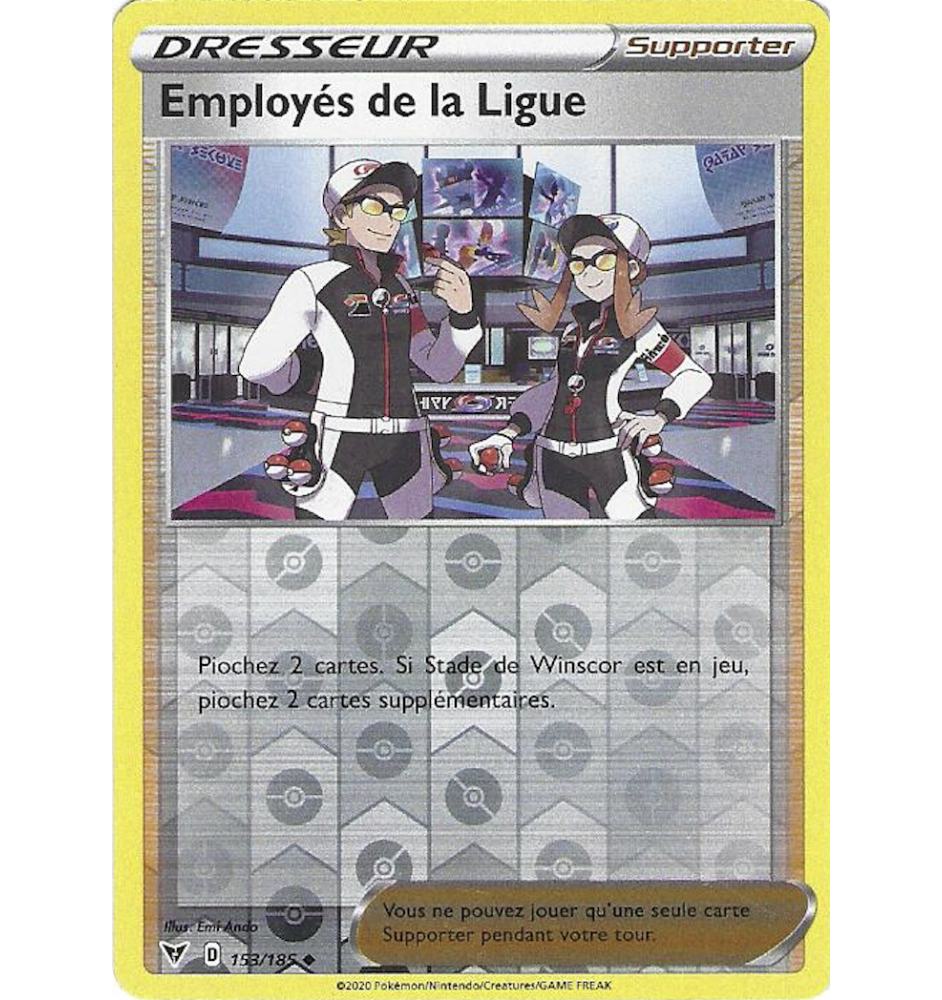 Dresseur Employés De La Ligue 153/185 Reverse VIV Voltage Eclatant EB04