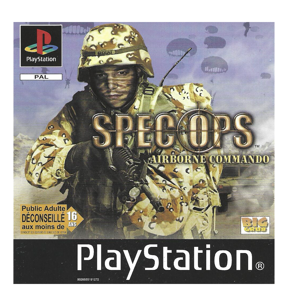 PS1 Spec Ops Airborne Commando Cib