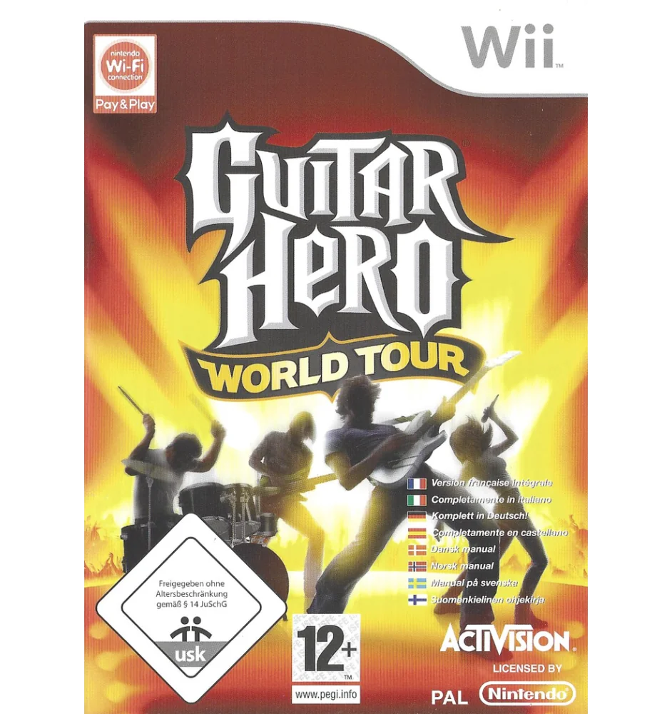 Wii Guitar Hero World Tour Cib