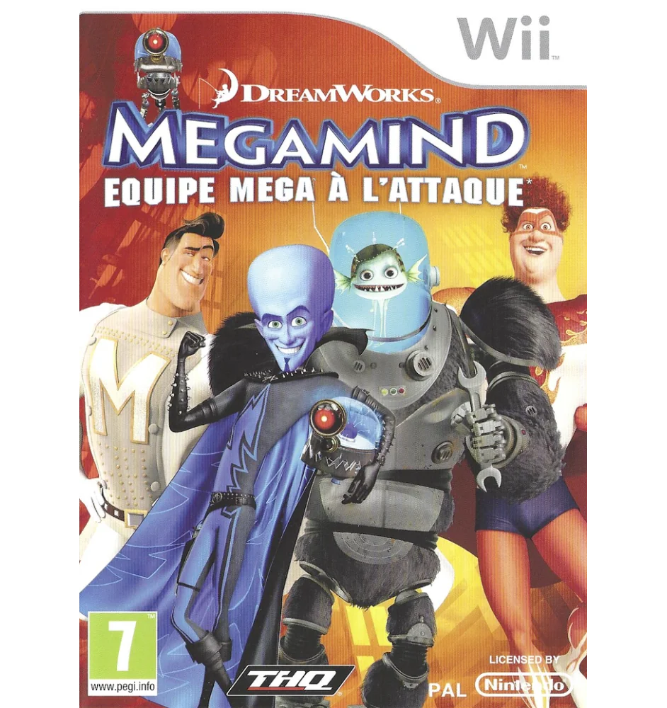 WII Megamind Equipe Mega A l'Attaque Cib