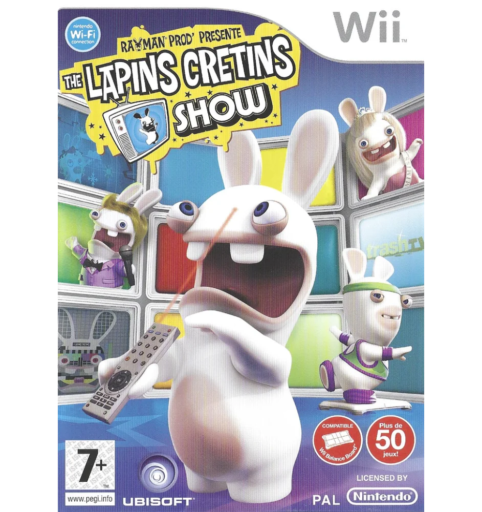 WII Rayman The Lapins Cretins Show Cib