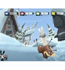 WII Rayman The Lapins Cretins Show Cib