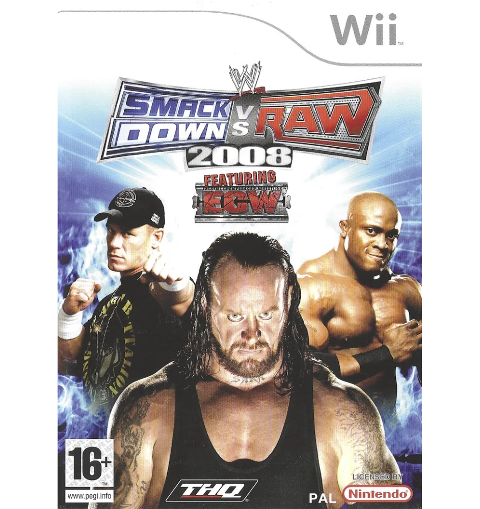 WII Smackdown Vs Raw 2008 Cib