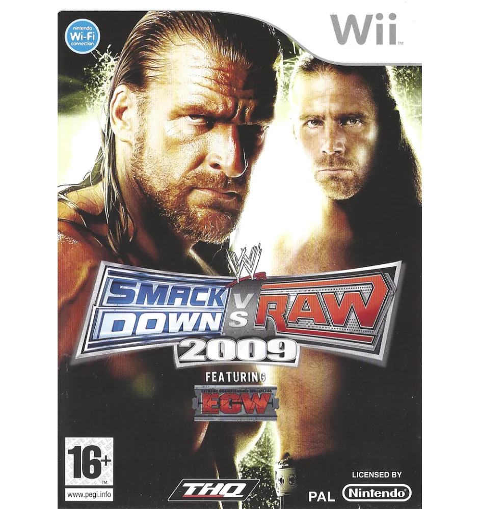 WII Smackdown Vs Raw Featuring ECW 2009 Cib
