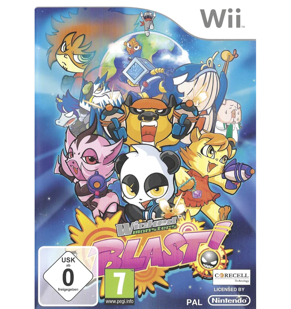 WII Wicked Monsters Blast Cib