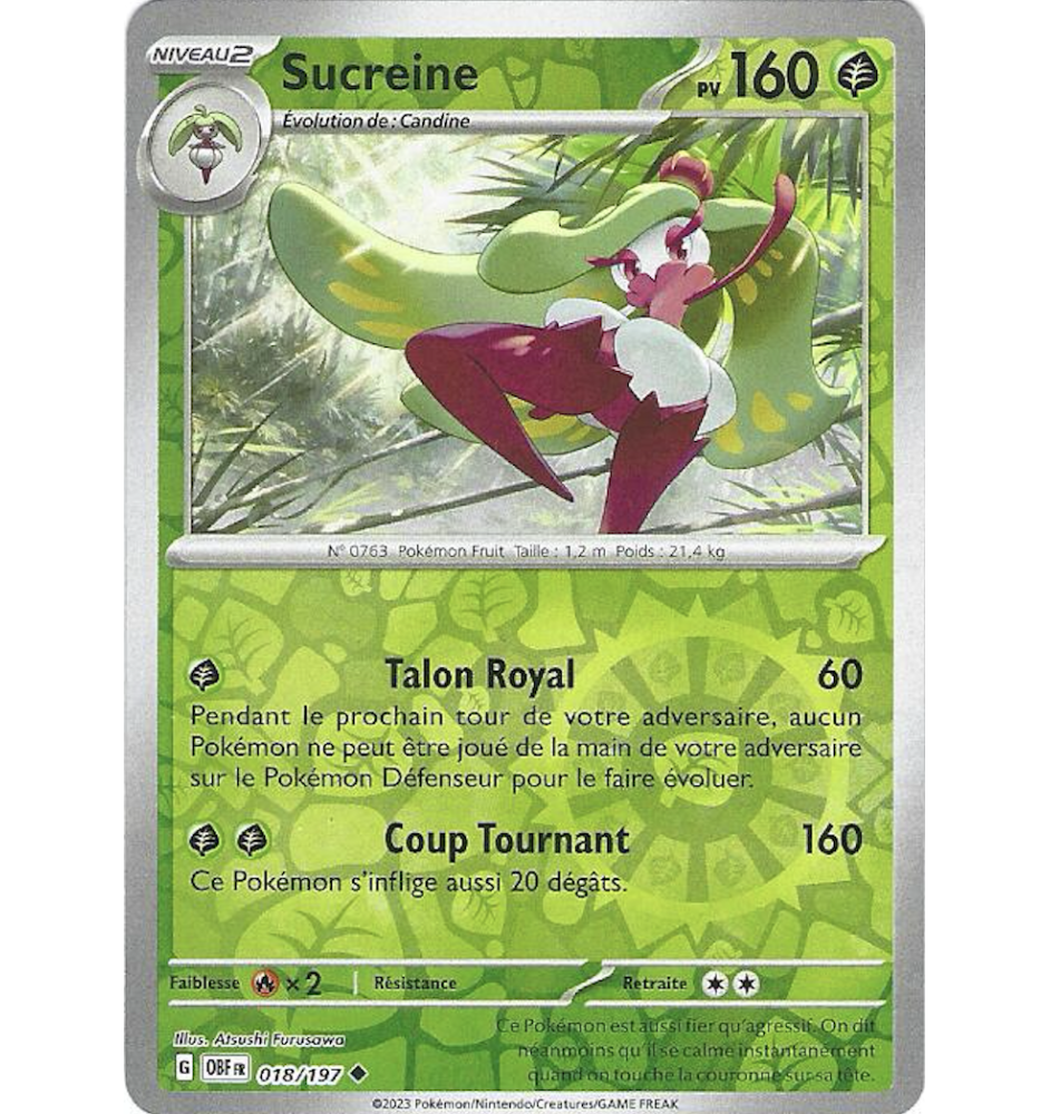 Sucreine 018/197 Reverse OBF Flammes Obsidiennes
