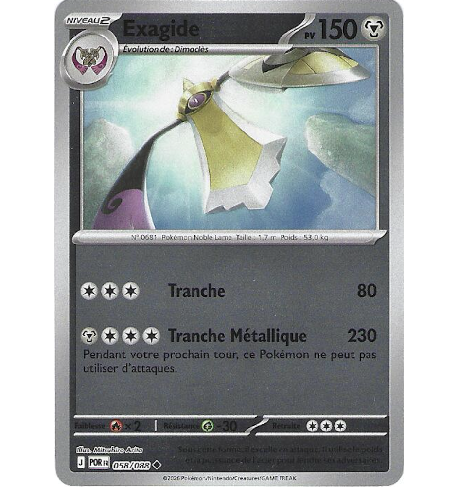Exagide 058/088 Reverse POR Equilibre Parfait