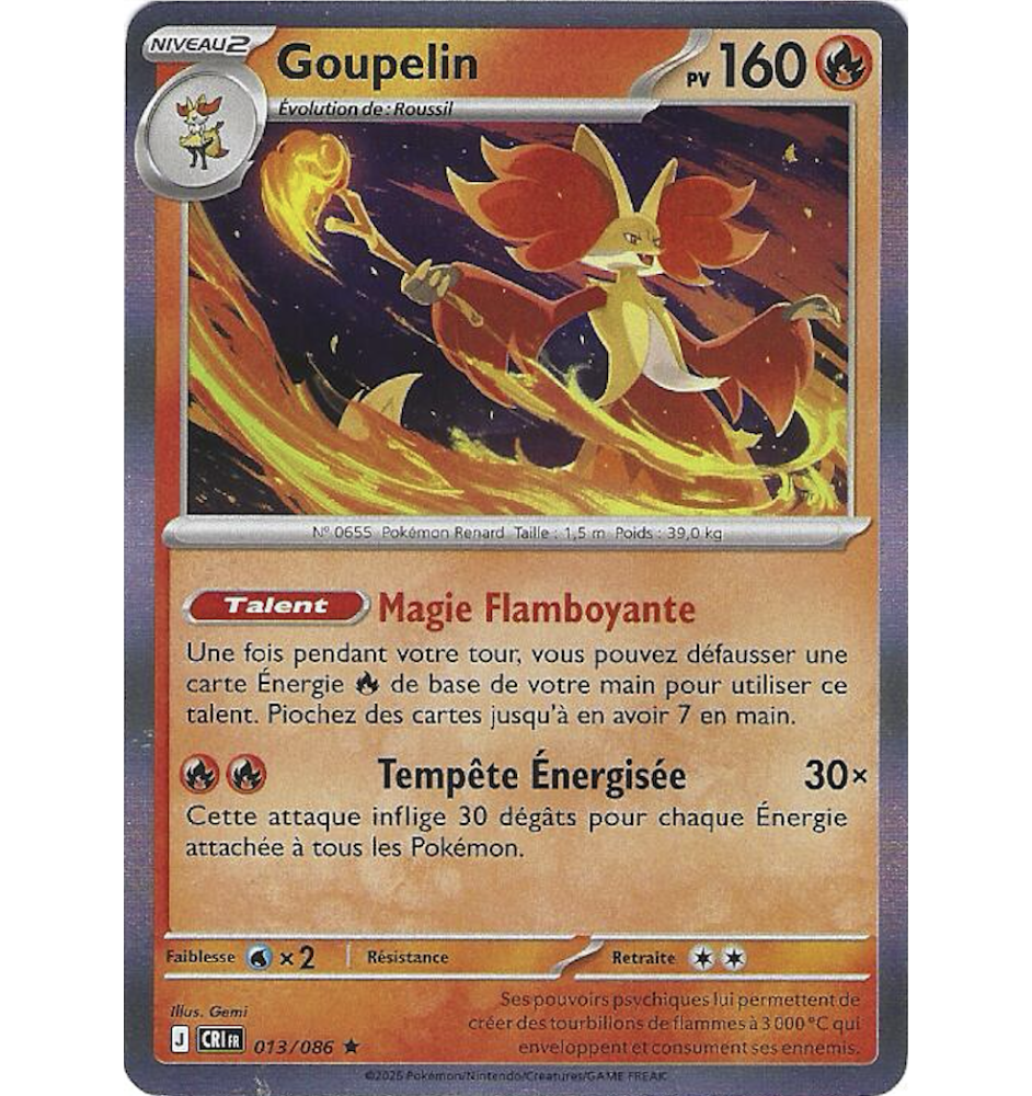 Goupelin 013/086 Holo CRI Chaos Ascendant
