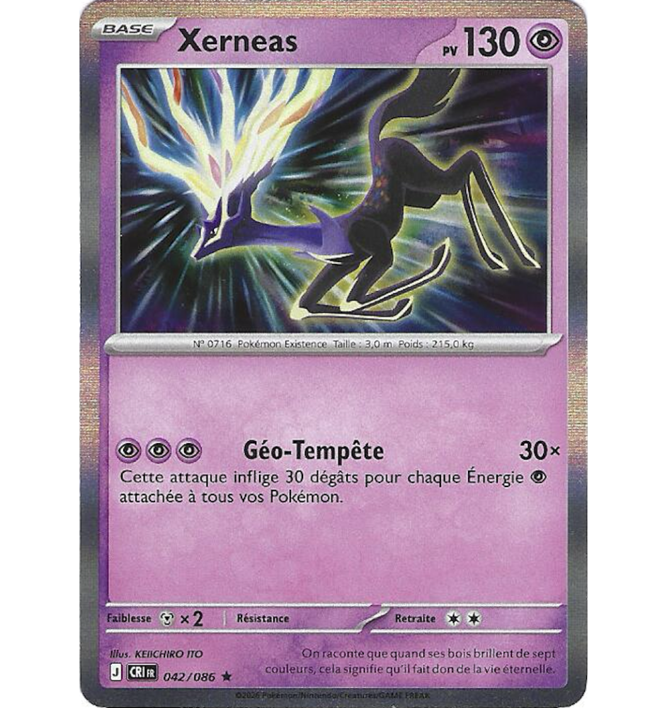 Xerneas 042/086 Holo CRI Chaos Ascendant