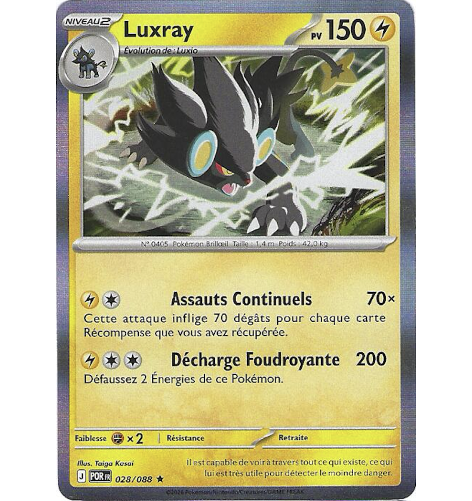 Luxray 028/088 Holo POR Equilibre Parfait
