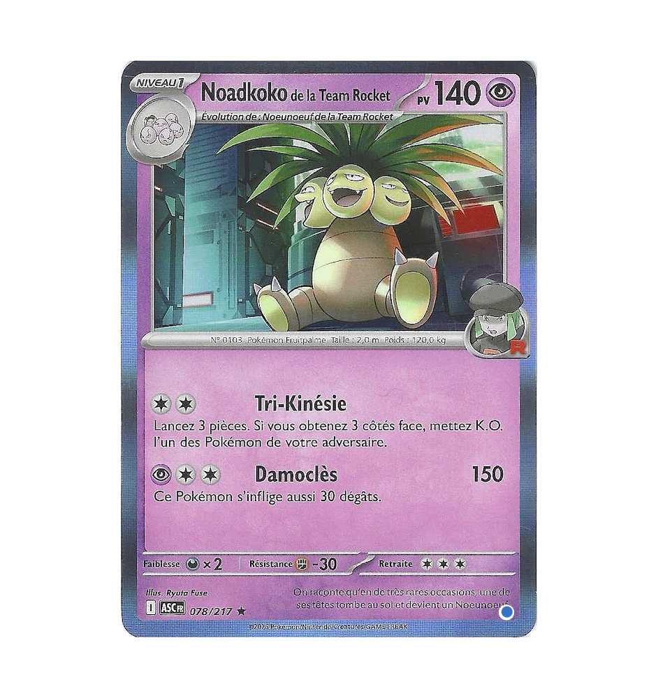 Noadkoko De La Team Rocket 078/217 Holo