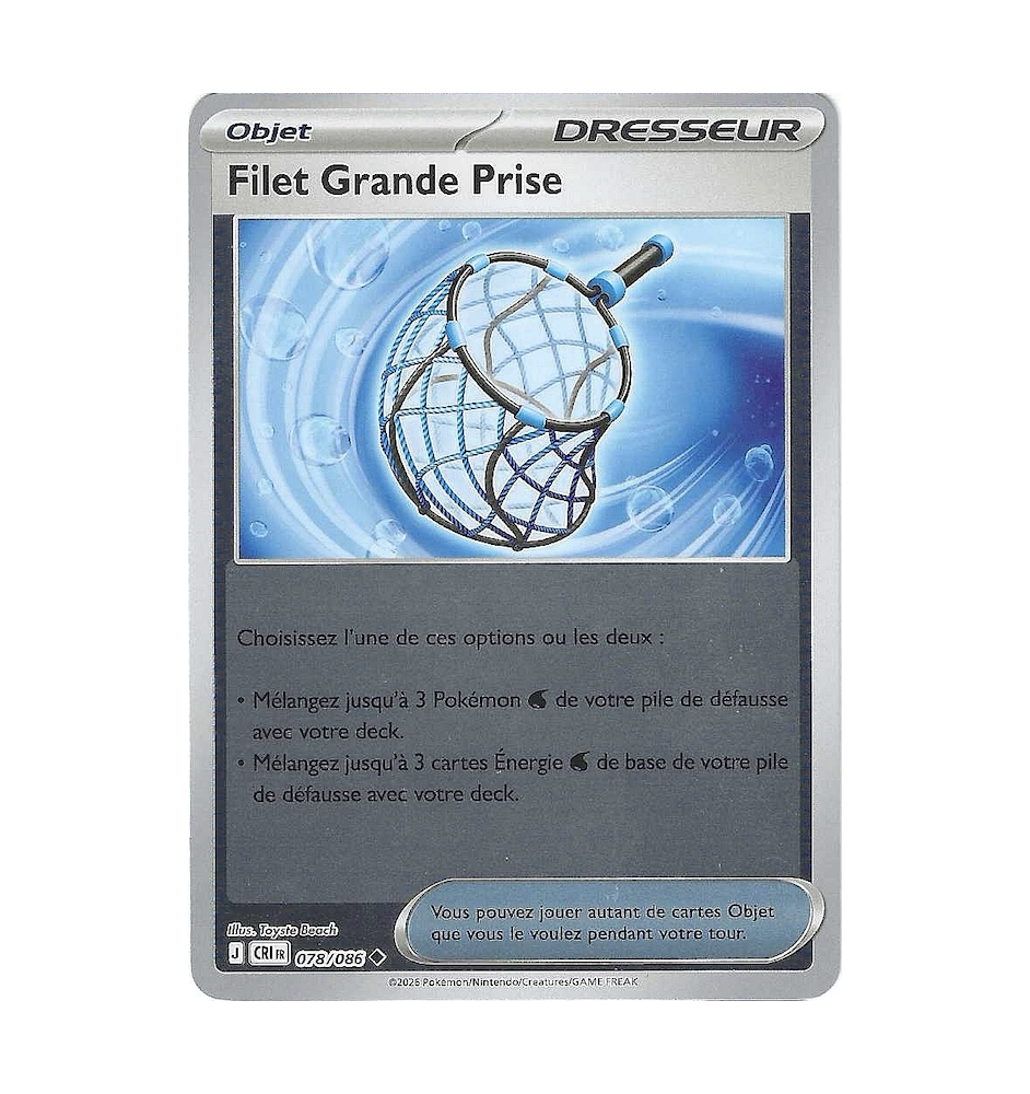 Dresseur Filet Grande Prise 078/086 Reverse CRI Chaos Ascendant