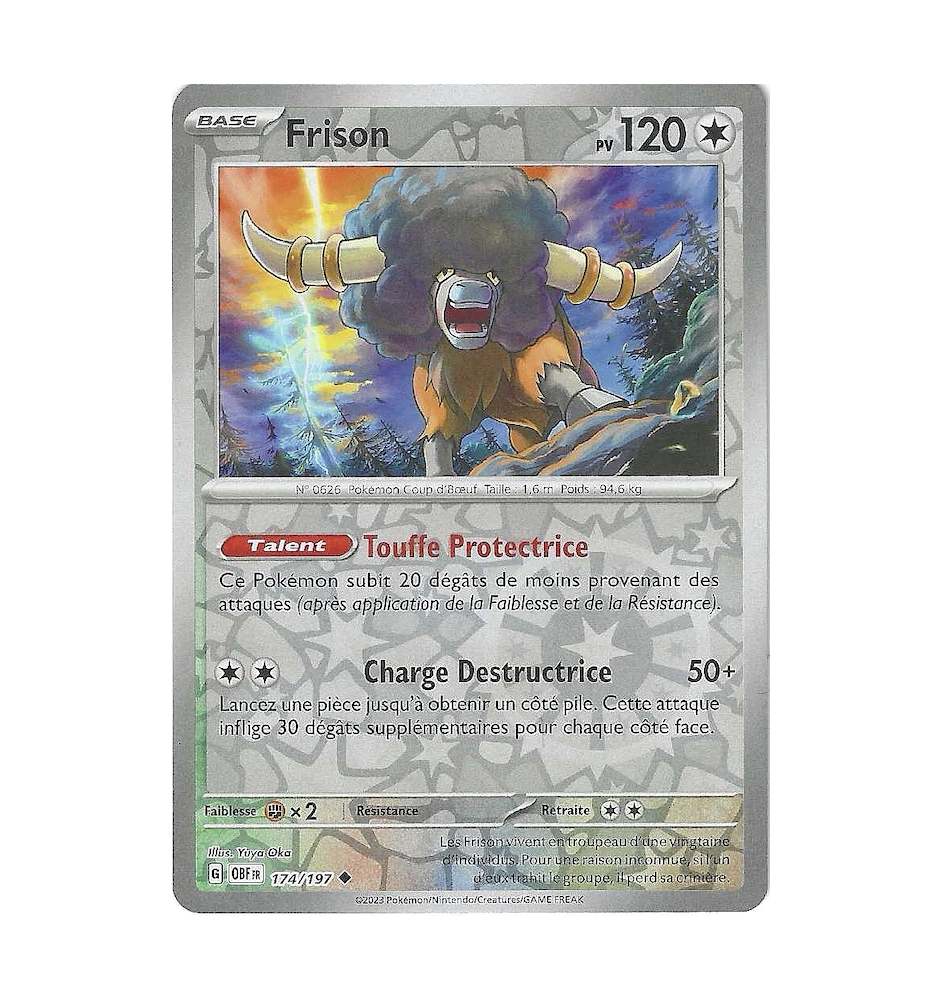 Frison 174/197 Reverse OBF Flammes Obsidiennes