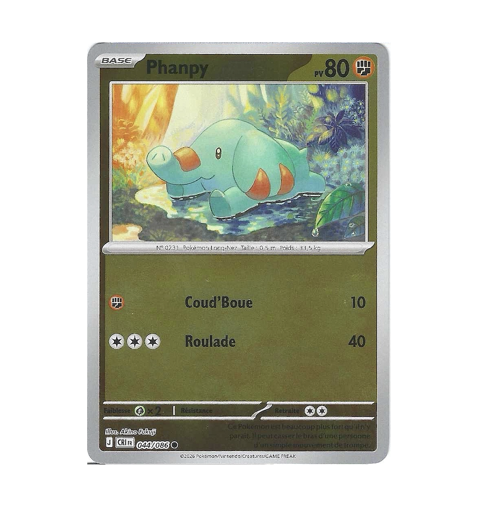 Phanpy 044/086 Reverse CRI Chaos Ascendant