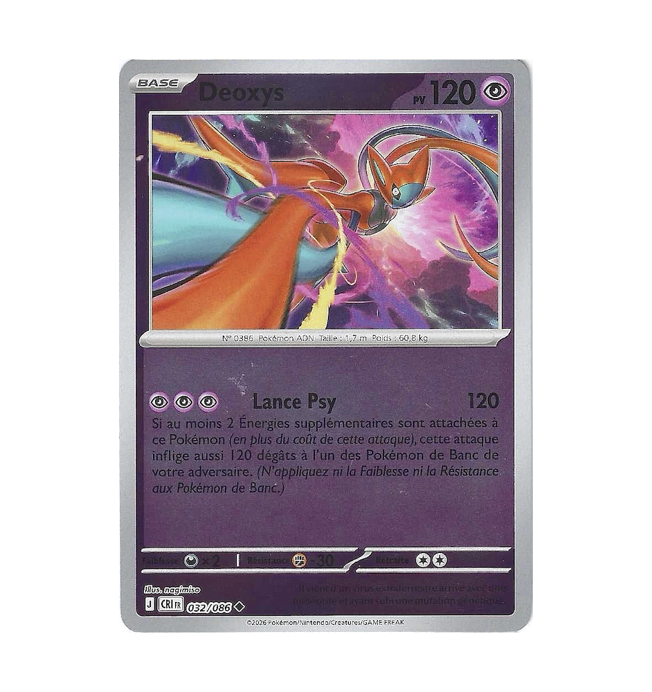 Deoxys 032/086 Reverse CRI Chaos Ascendant