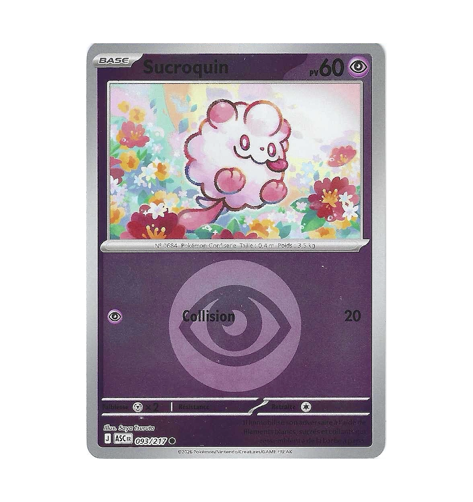 Sucroquin 093/217 Reverse Pokéball ASC Héros Transcendants